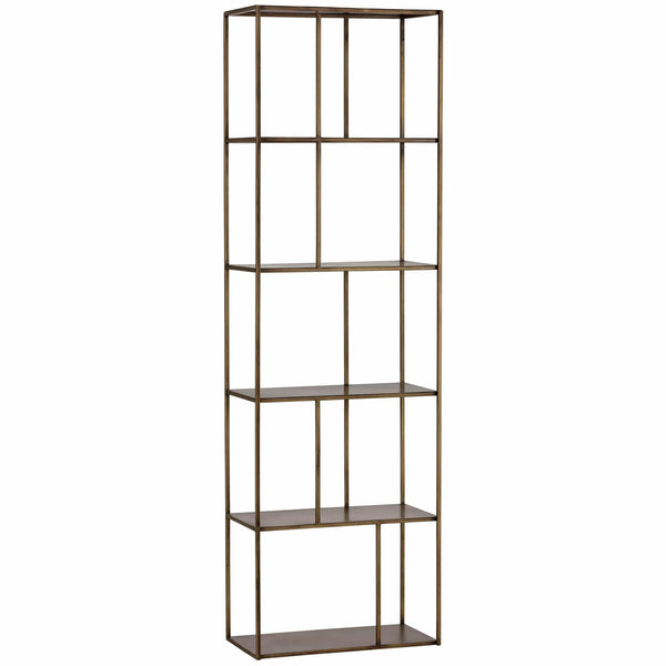 home fashion Eiffel Small Bookcase Antique Brass