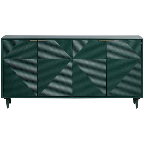 Home Fashion Evergreen 4 Door Sideboard Green