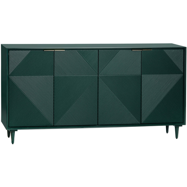 home fashion Evergreen 4 Door Sideboard Green