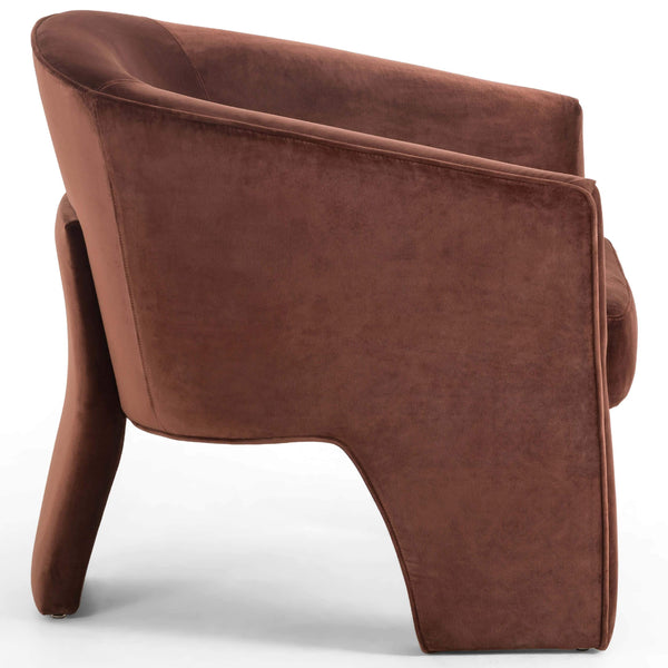 Home Fashion Fae Chair Auburn Velvet By Four Hands