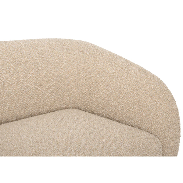 Home Fashion Faye Left Sectional Beige Boucle