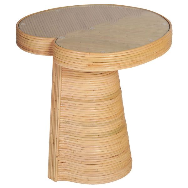 Home Fashion Felicia Lilypad Side Table Natural