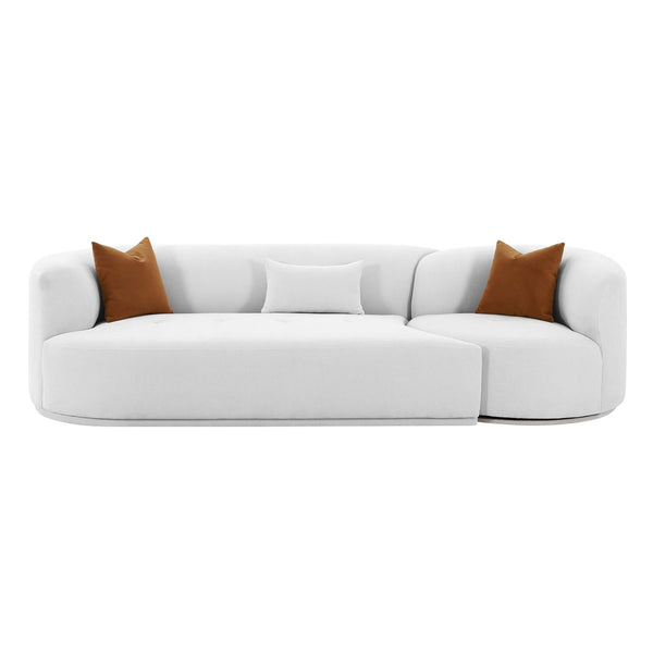 home fashion Fickle 2 Piece Modular LAF Sofa Grey