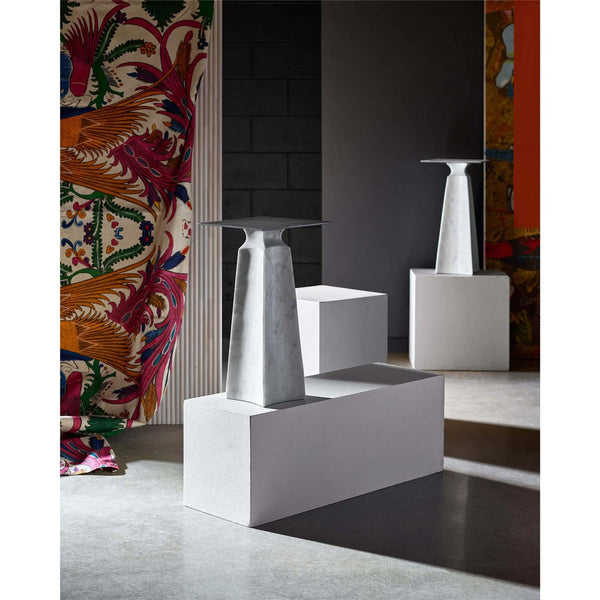 Home Fashion Figuration Side Table W/Marble Base
