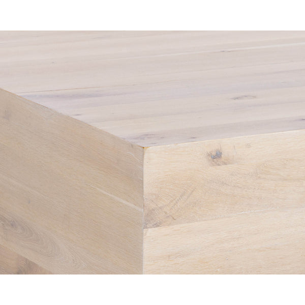 Home Fashion Frezco Square Coffee Table Light Oak