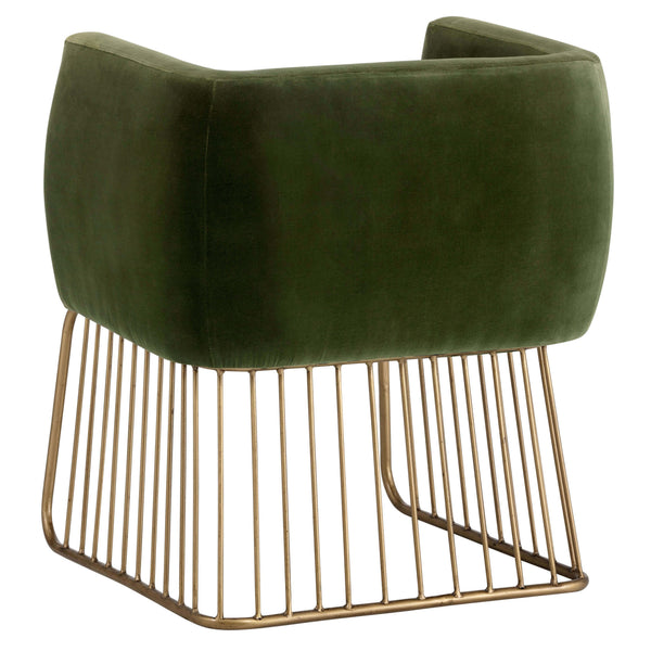 Home Fashion Gala Arm Chair Forest Green