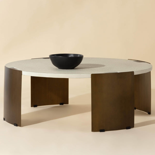 Home Fashion Gallus Coffee Table Bone