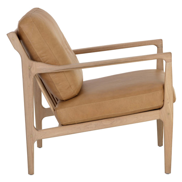 Home Fashion Gilmore Leather Chair Sahara Camel