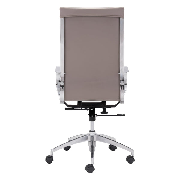 Home Fashion Glider High Back Office Chair Taupe