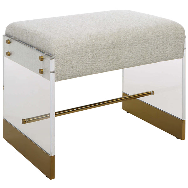 home fashion Goa Ottoman Ecru