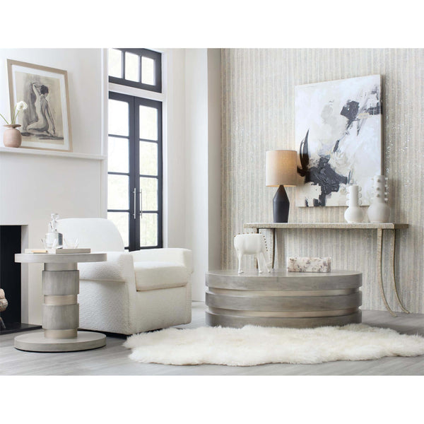 Home Fashion Guilded Accent Table Gray