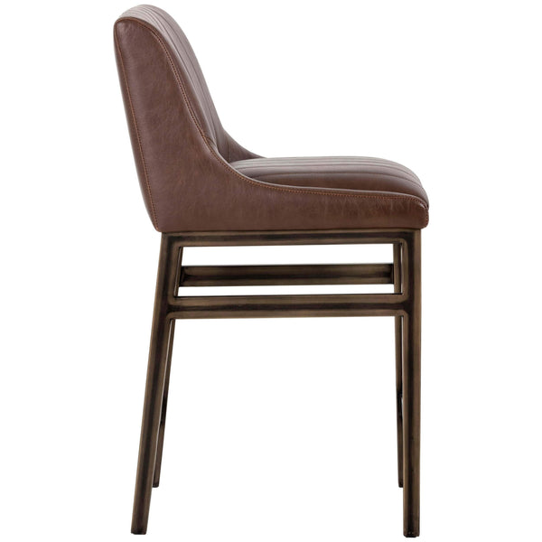 Home Fashion Halden Counter Stool Vintage Cognac