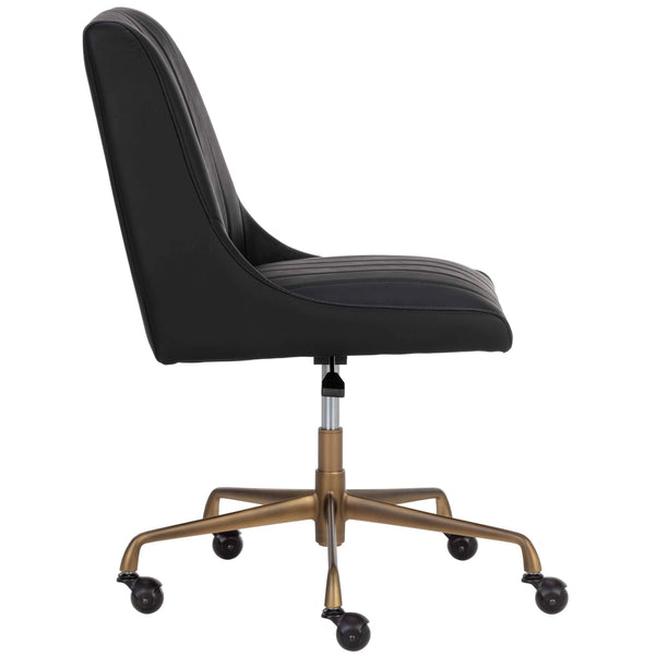 Home Fashion Halden Office Chair Vintage Black