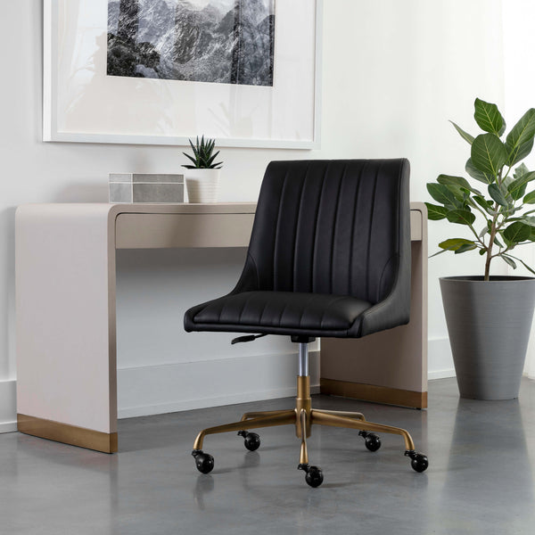 Home Fashion Halden Office Chair Vintage Black