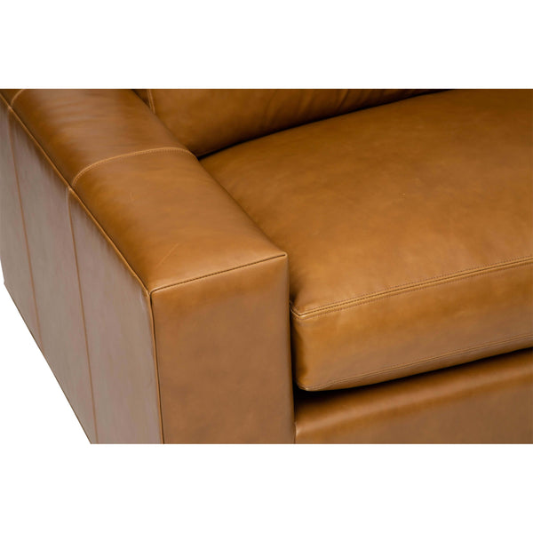 Home Fashion Halston Leather Sofa Libby Amaretto