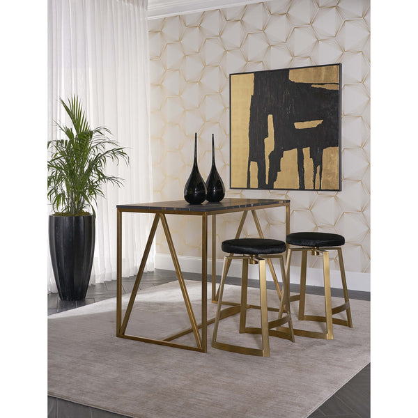 Home Fashion Hendrix Swivel Counter Stool Black