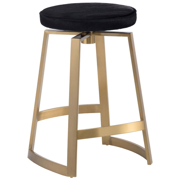 home fashion Hendrix Swivel Counter Stool Black