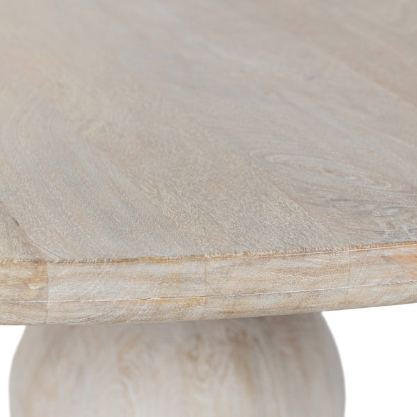 Home Fashion Hera Round Dining Table Whitewash