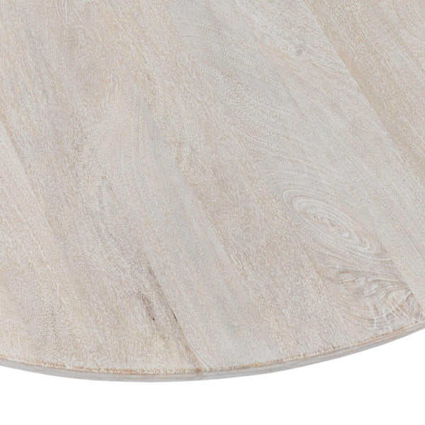 Home Fashion Hera Round Dining Table Whitewash