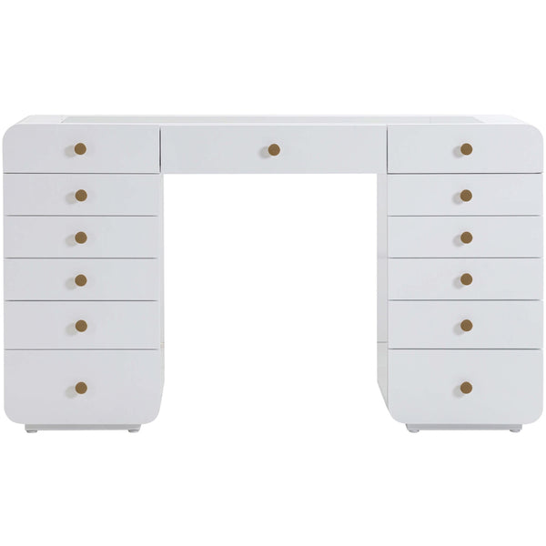 Home Fashion Hollywood Vanity Desk White