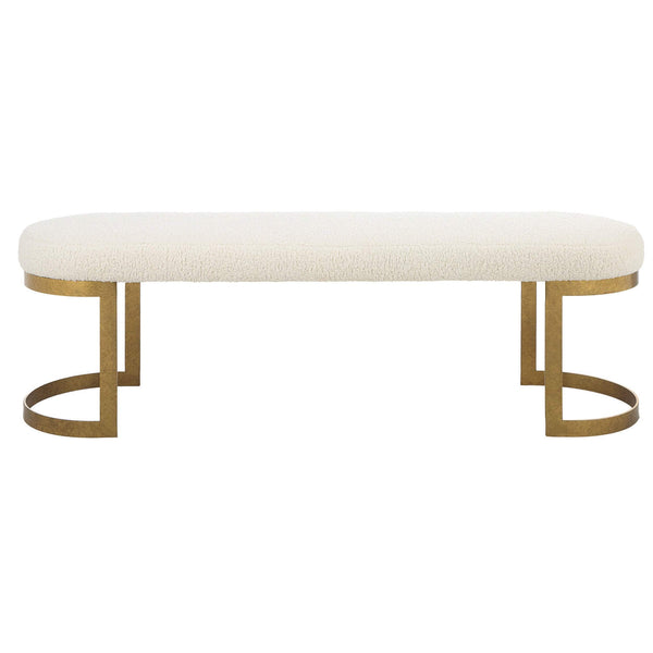 Home Fashion Infinity Bench Gold