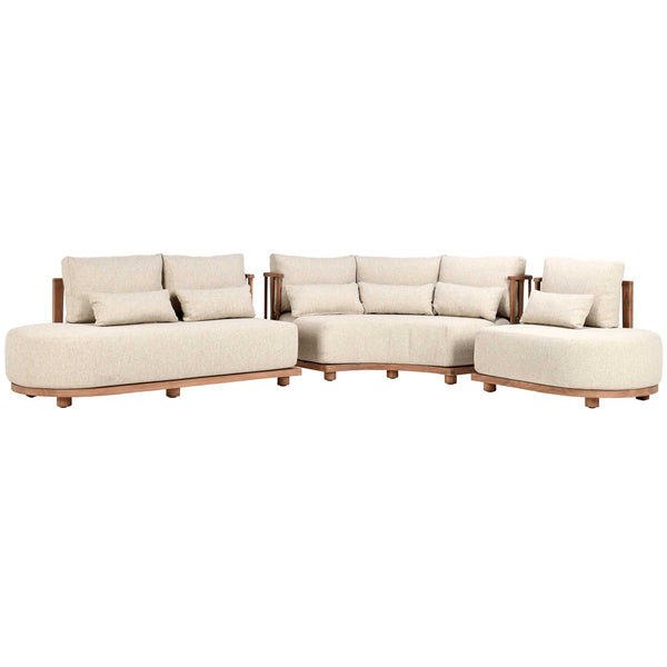 Home Fashion Isla Outdoor Sectional Natural