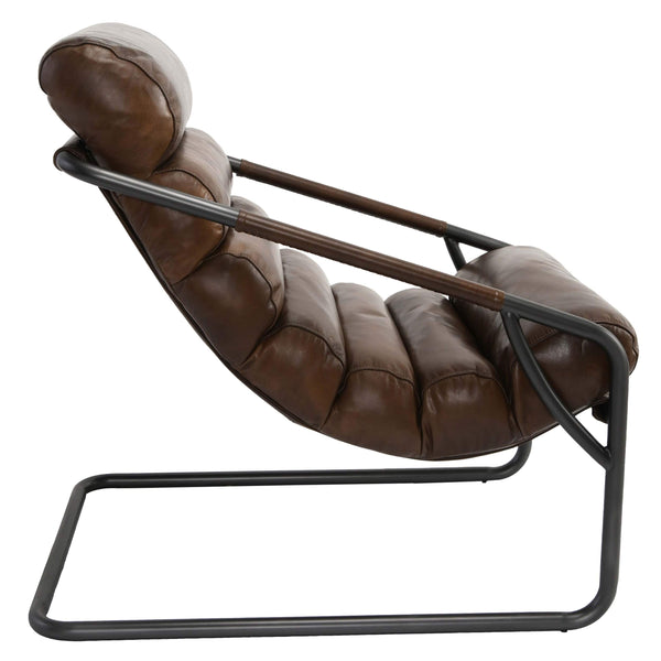 Home Fashion Jackson Leather Chair Brown