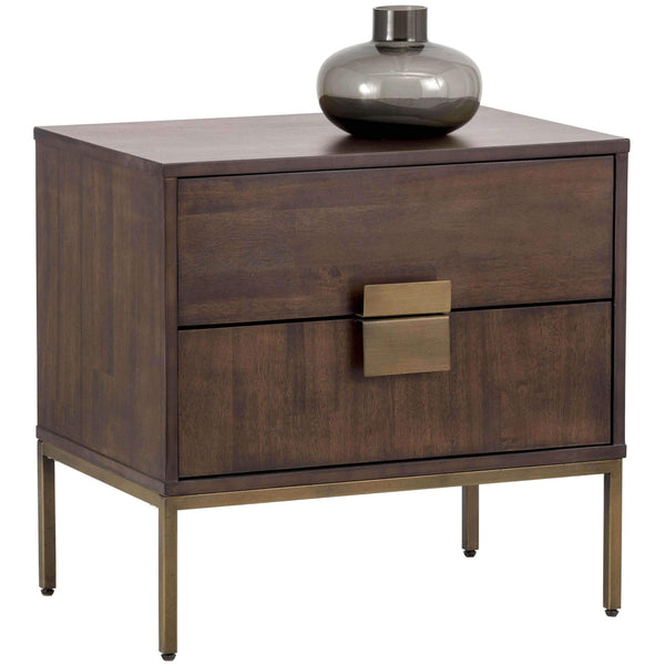 Home Fashion Jade Nightstand Dark Mango