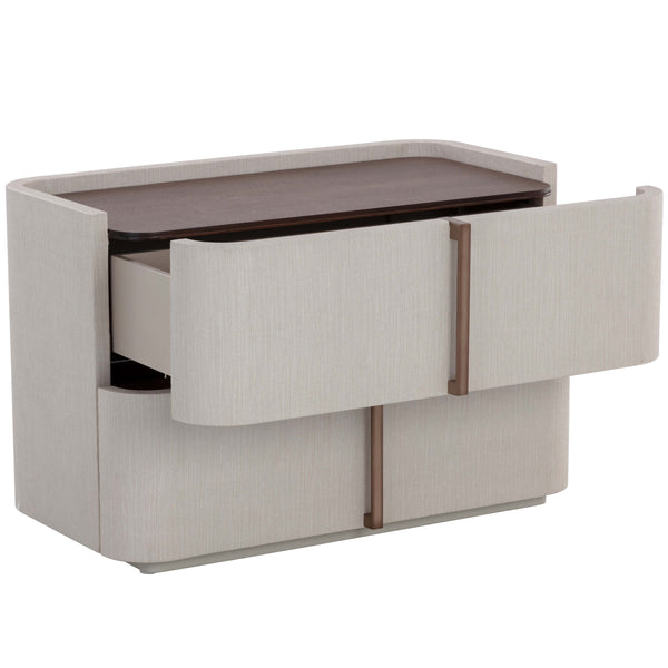 Home Fashion Jamille Large Nightstand Cream