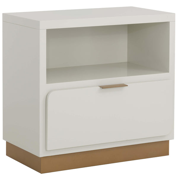 home fashion Jenkins Nightstand High Gloss Cream