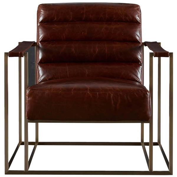Home Fashion Jensen Leather Chair Brompton Brown