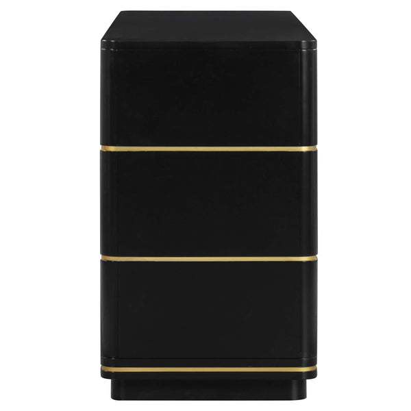 Home Fashion Julieta 6 Drawer Dresser Black