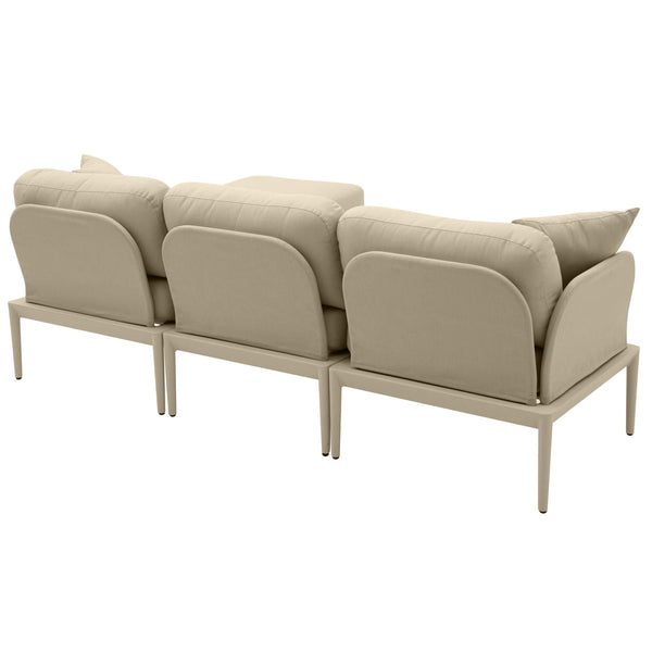 Home Fashion Kapri Outdoor Modular Sectional Taupe