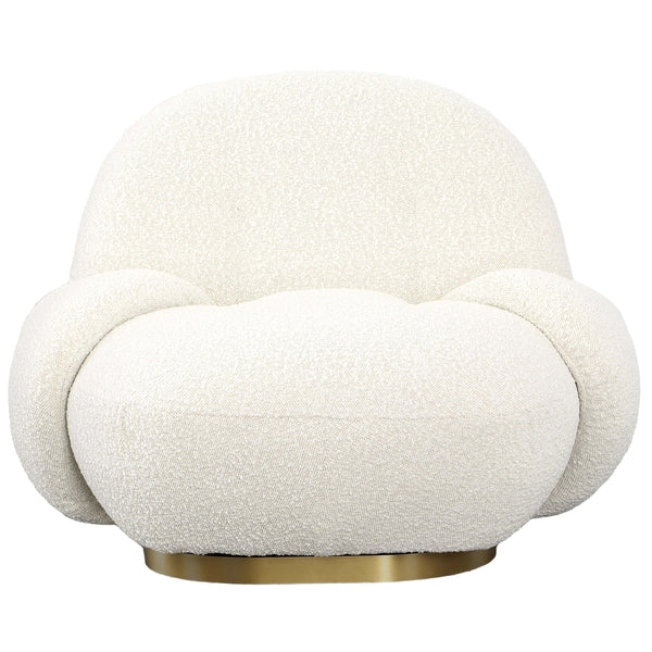 Home Fashion Kass Swivel Chair Cream