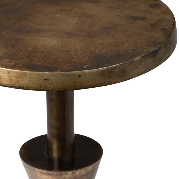 Home Fashion Kenway Side Table Antique Brass