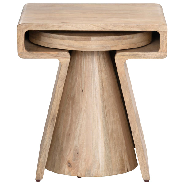 Home Fashion Keppler Nesting Tables Natural