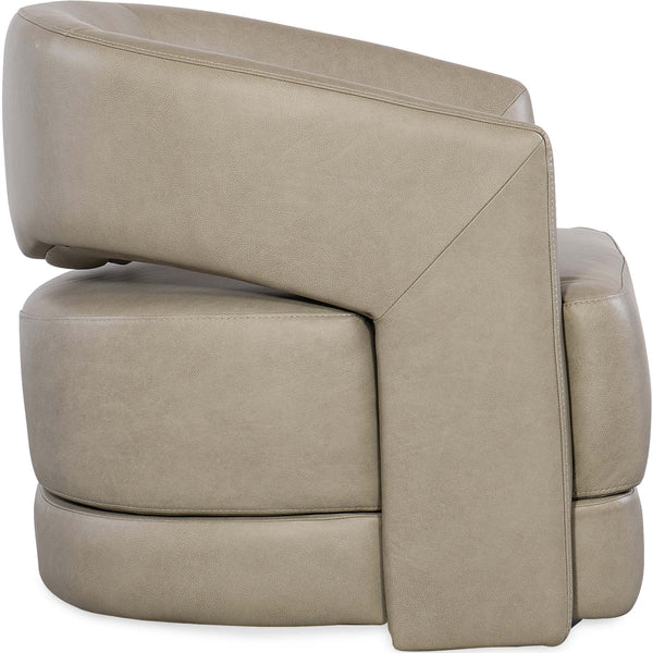 Home Fashion Keys Leather Swivel Chair Verona Sage