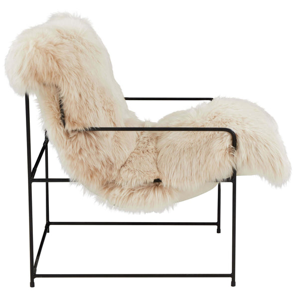 Home Fashion Kimi Sheepskin Chair Natural