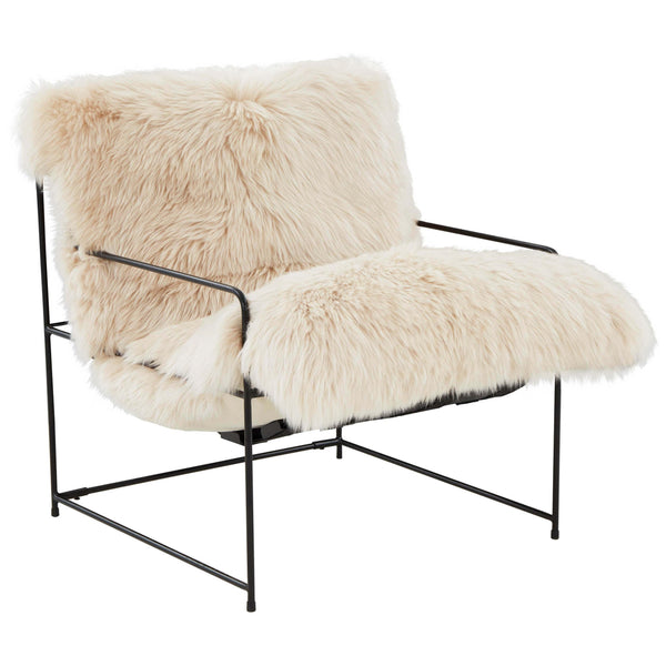 home fashion Kimi Sheepskin Chair Natural