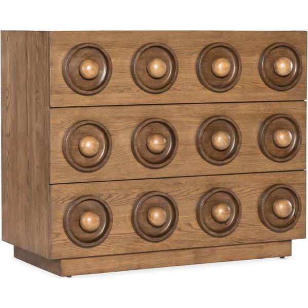 home fashion Knobby 3 Drawer Chest Light Wood