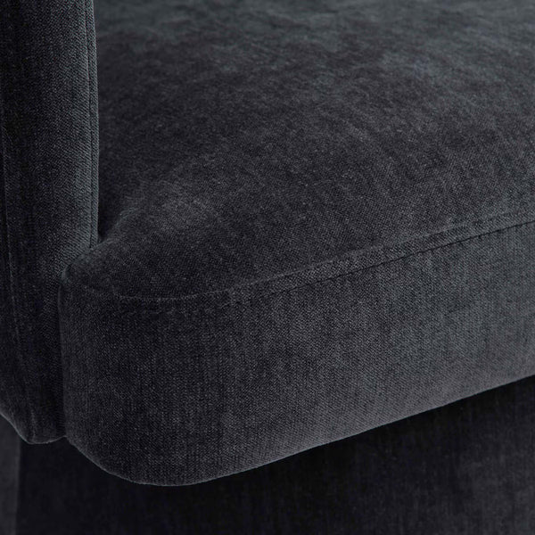 Home Fashion Kristen Rolling Desk Chair Black