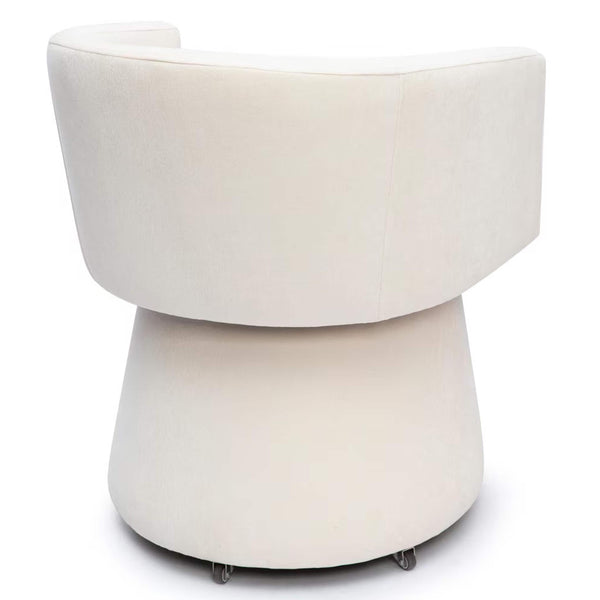 Home Fashion Kristen Rolling Desk Chair Cream