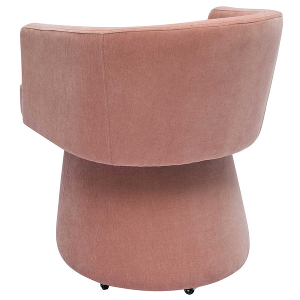 Home Fashion Kristen Rolling Desk Chair Pink