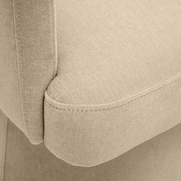 Home Fashion Kristen Rolling Desk Chair Taupe