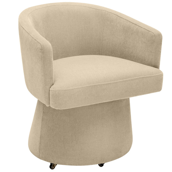 home fashion Kristen Rolling Desk Chair Taupe