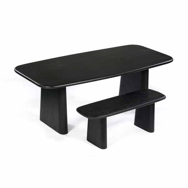 Home Fashion Laurel Dining Bench Charcoal