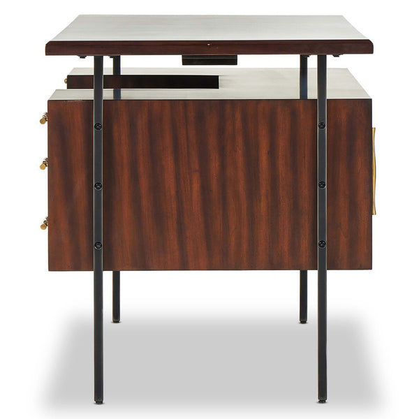 Home Fashion Lauren Desk Warm Brown By Four Hands