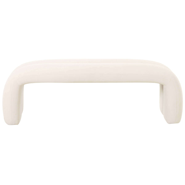 Home Fashion Leigh Channeled Bench Cream