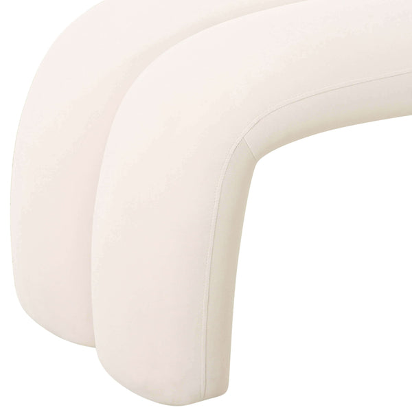 Home Fashion Leigh Channeled Bench Cream