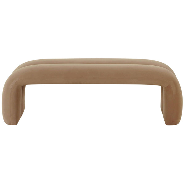 Home Fashion Leigh Channeled Bench Taupe